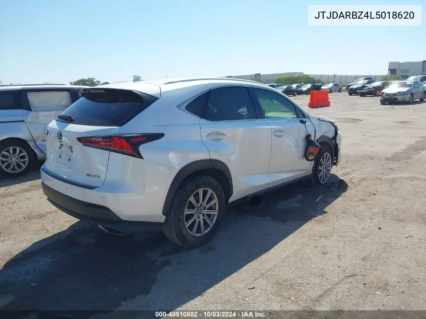 2020 Lexus Nx 300 VIN: JTJDARBZ4L5018620 Lot: 40510802