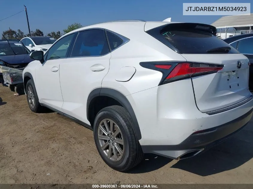 JTJDARBZ1M5034923 2021 Lexus Nx 300