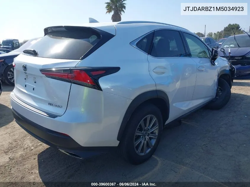 JTJDARBZ1M5034923 2021 Lexus Nx 300