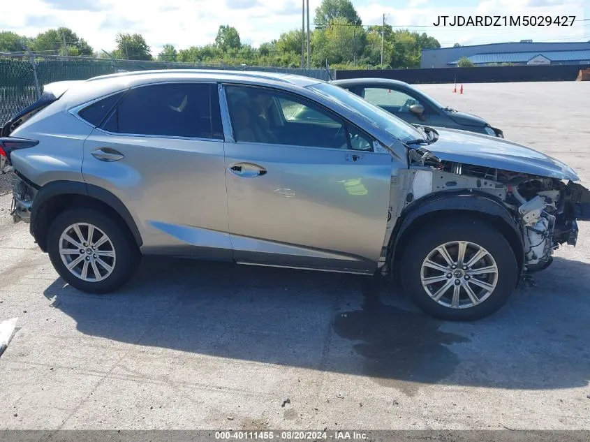 2021 Lexus Nx 300 300 Base/300 Luxury/300 F VIN: JTJDARDZ1M5029427 Lot: 40111455