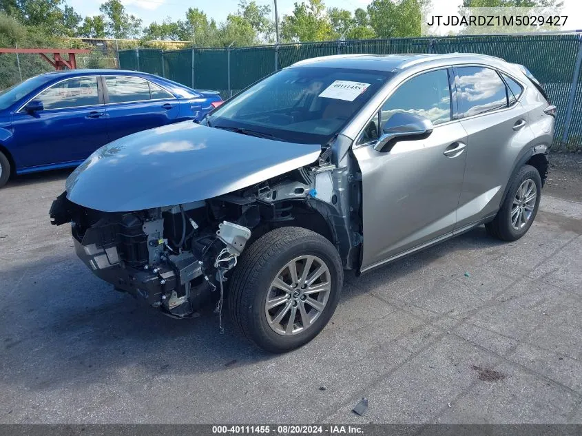 2021 Lexus Nx 300 300 Base/300 Luxury/300 F VIN: JTJDARDZ1M5029427 Lot: 40111455