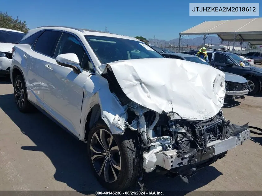 JTJHZKEA2M2018612 2021 Lexus Rx 350L