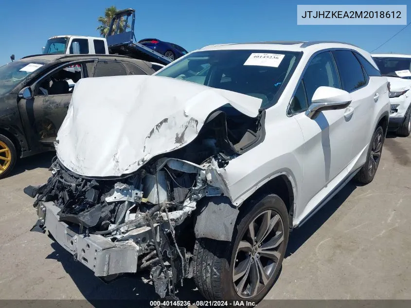 JTJHZKEA2M2018612 2021 Lexus Rx 350L