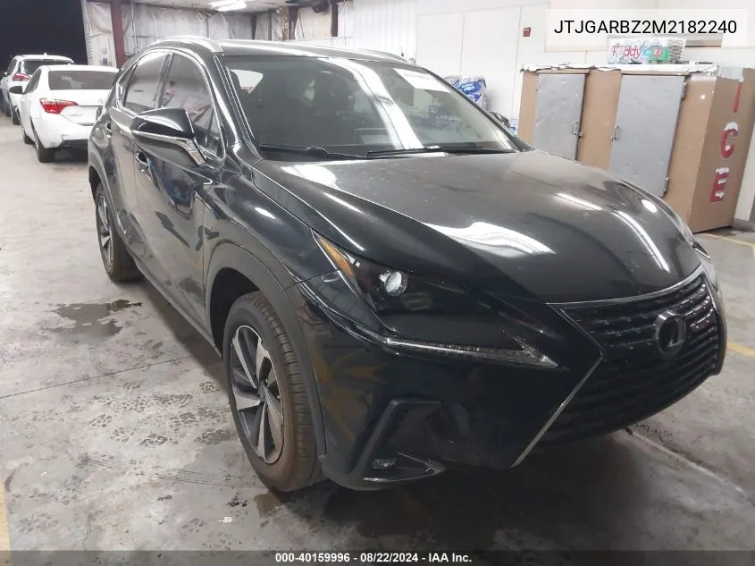 2021 Lexus Nx 300 VIN: JTJGARBZ2M2182240 Lot: 40159996