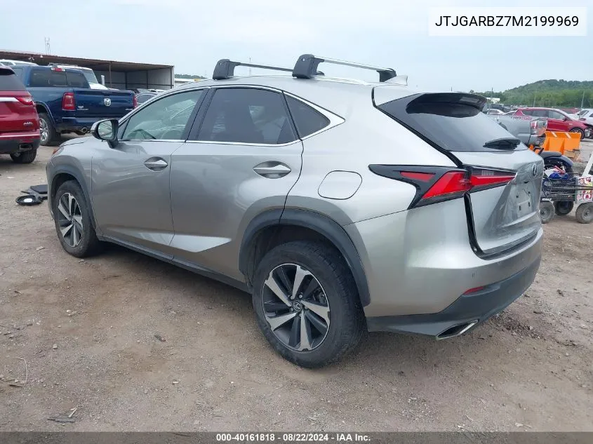 2021 Lexus Nx 300 VIN: JTJGARBZ7M2199969 Lot: 40161818