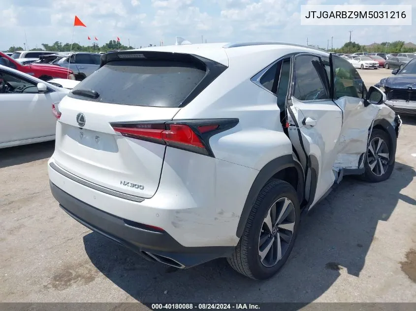 JTJGARBZ9M5031216 2021 Lexus Nx 300