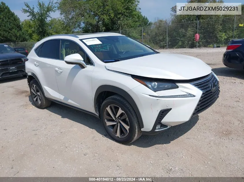 JTJGARDZXM5029231 2021 Lexus Nx 300