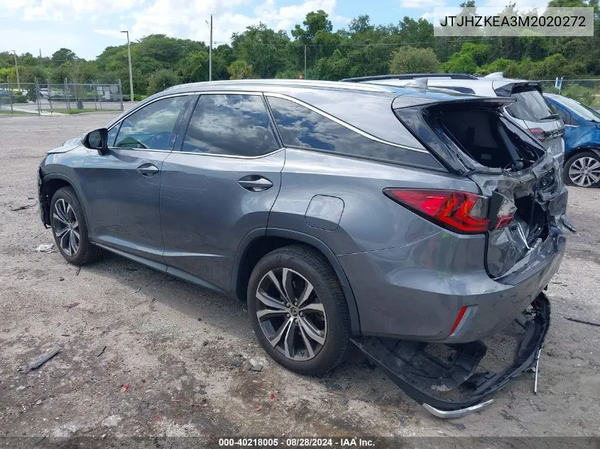 2021 Lexus Rx 350L VIN: JTJHZKEA3M2020272 Lot: 40218005