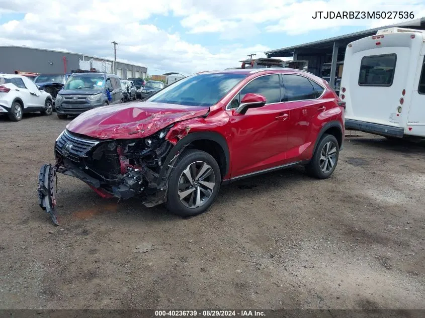 JTJDARBZ3M5027536 2021 Lexus Nx 300