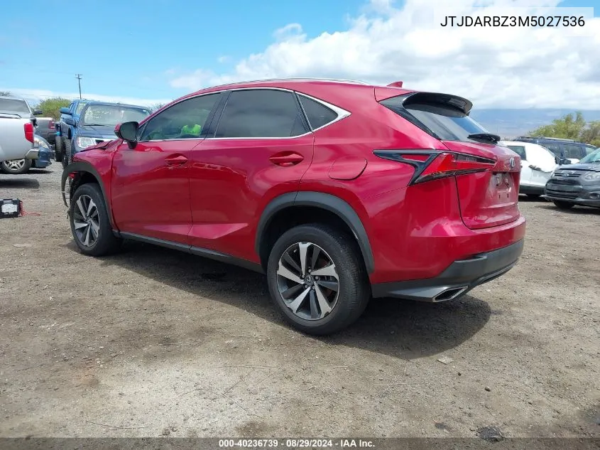 JTJDARBZ3M5027536 2021 Lexus Nx 300