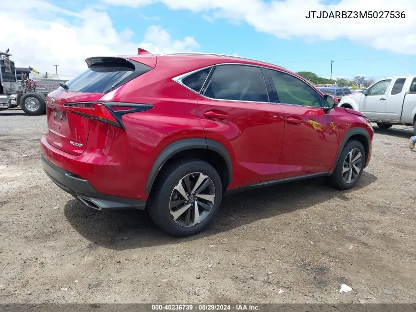 JTJDARBZ3M5027536 2021 Lexus Nx 300