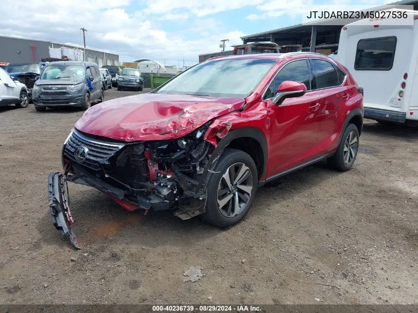 JTJDARBZ3M5027536 2021 Lexus Nx 300