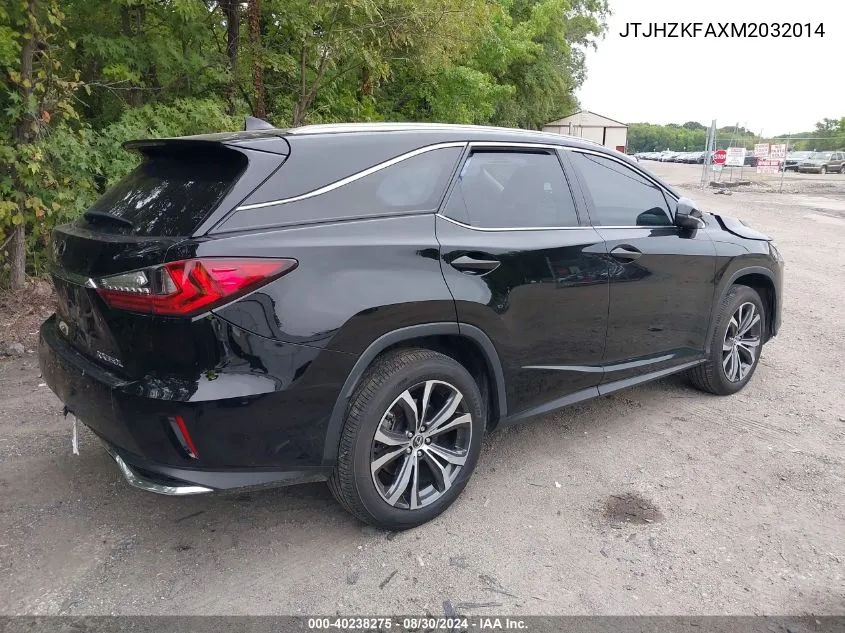 2021 Lexus Rx 350L VIN: JTJHZKFAXM2032014 Lot: 40238275