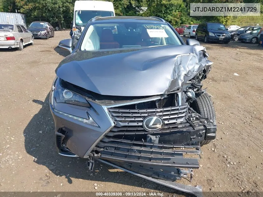 2021 Lexus Nx 300 VIN: JTJDARDZ1M2241729 Lot: 40339308