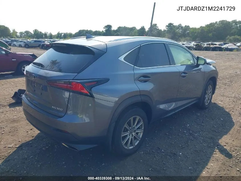 2021 Lexus Nx 300 VIN: JTJDARDZ1M2241729 Lot: 40339308