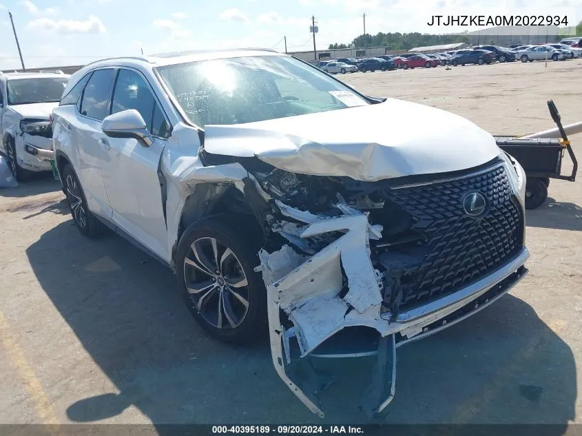 2021 Lexus Rx 350L VIN: JTJHZKEA0M2022934 Lot: 40395189