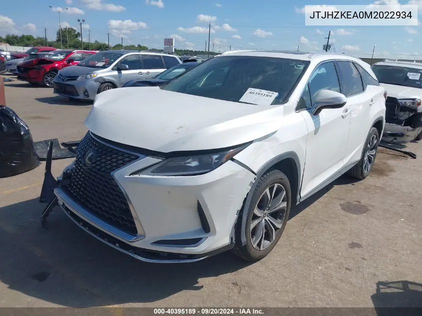 JTJHZKEA0M2022934 2021 Lexus Rx 350L