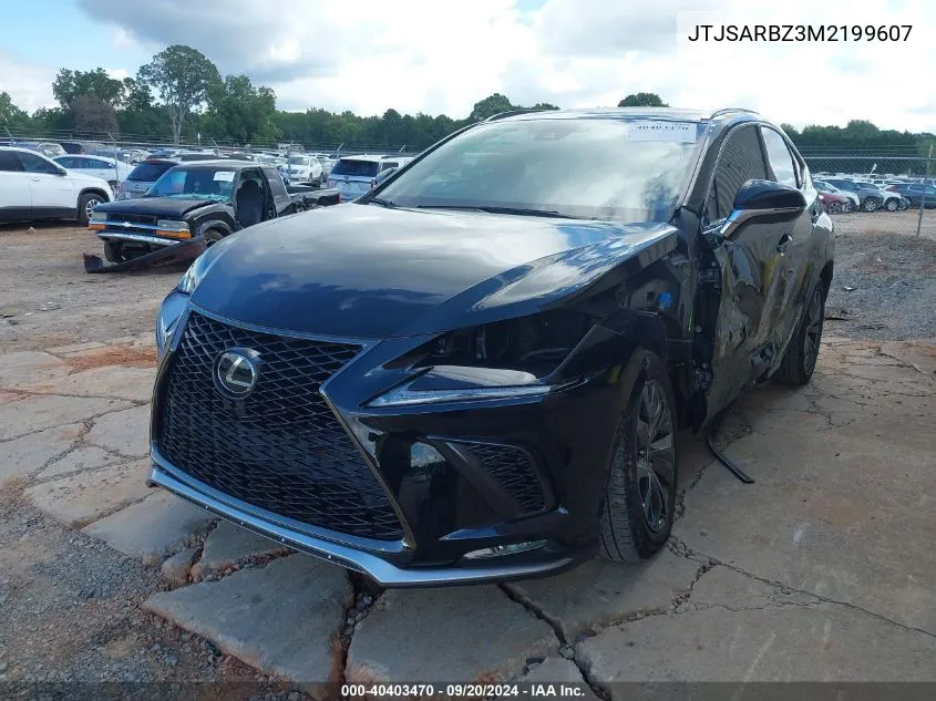 JTJSARBZ3M2199607 2021 Lexus Nx 300 F Sport