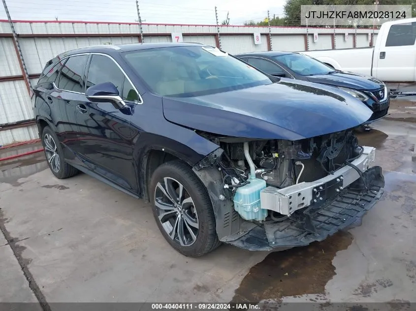 2021 Lexus Rx 350L VIN: JTJHZKFA8M2028124 Lot: 40404111