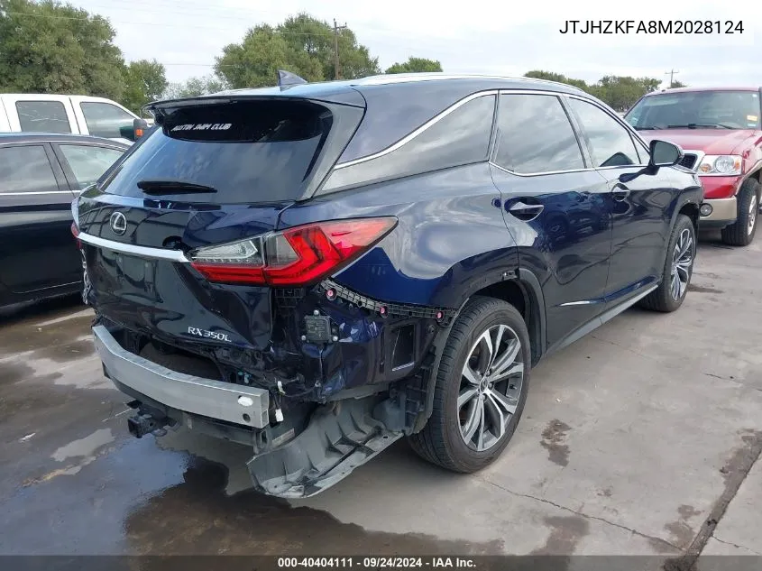 JTJHZKFA8M2028124 2021 Lexus Rx 350L