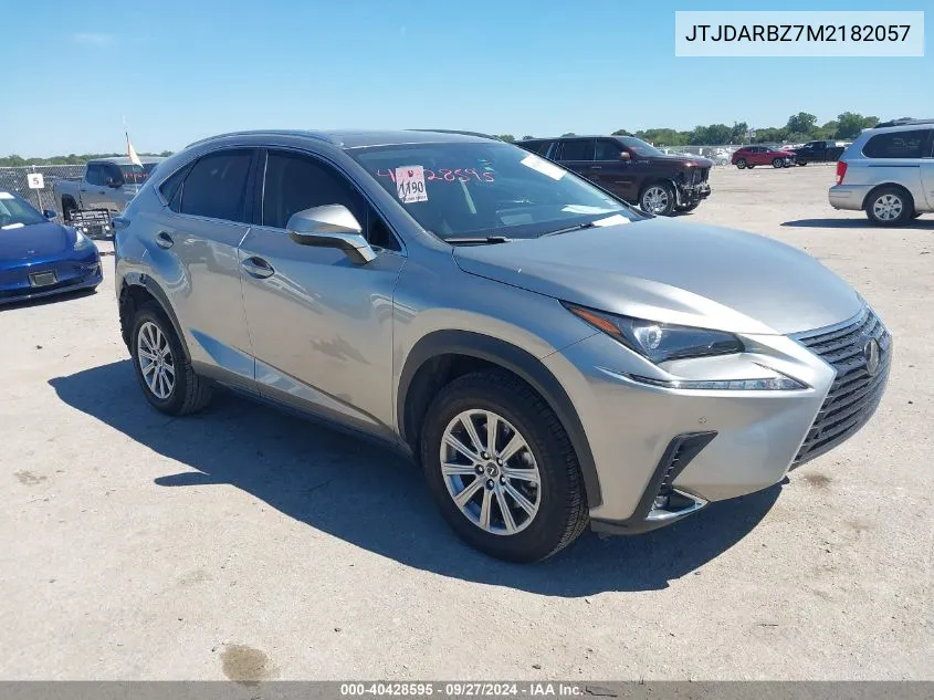 2021 Lexus Nx 300 VIN: JTJDARBZ7M2182057 Lot: 40428595