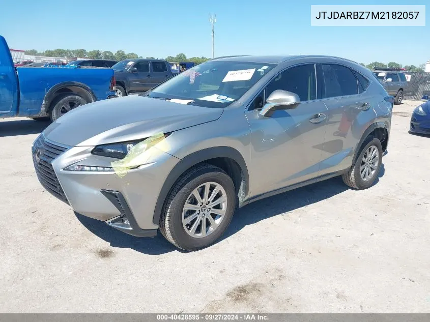 2021 Lexus Nx 300 VIN: JTJDARBZ7M2182057 Lot: 40428595