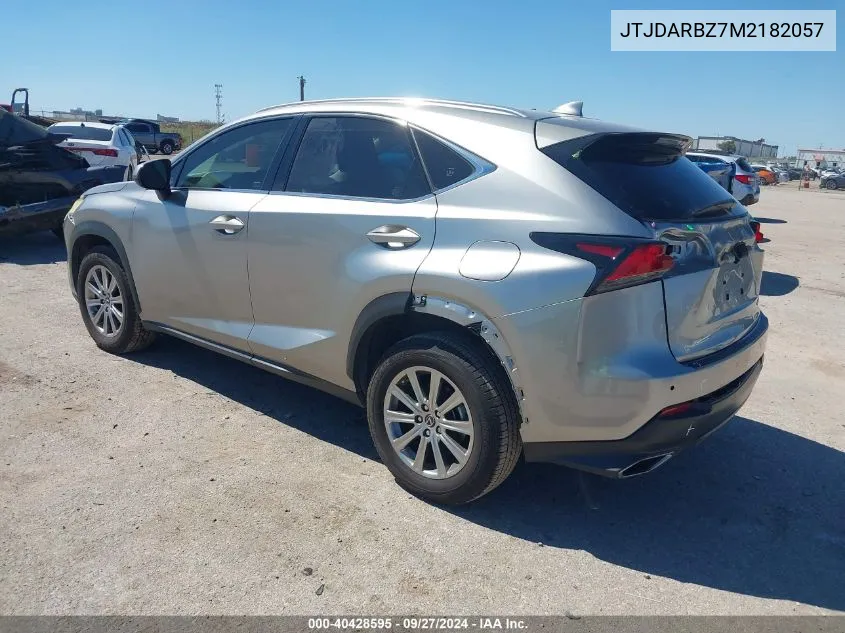 2021 Lexus Nx 300 VIN: JTJDARBZ7M2182057 Lot: 40428595