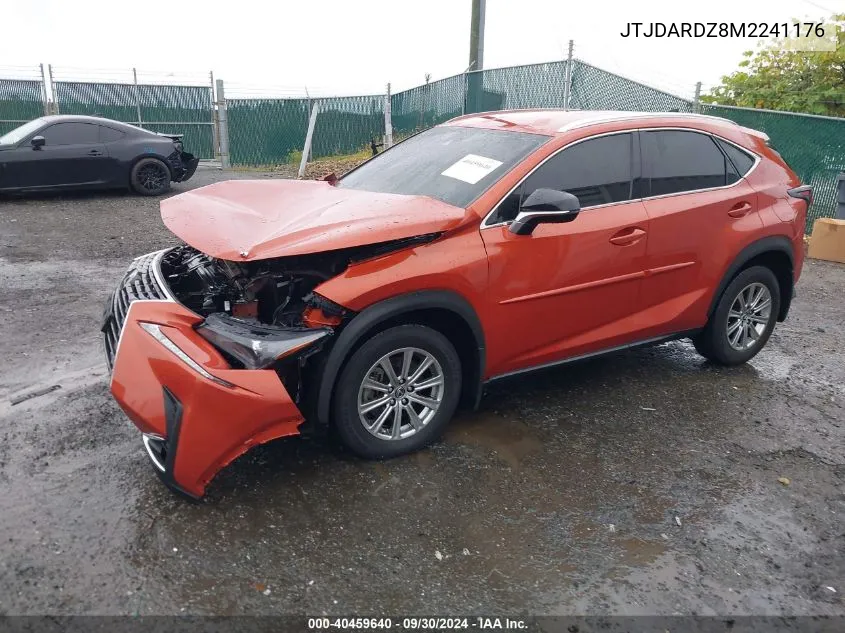 2021 Lexus Nx 300 VIN: JTJDARDZ8M2241176 Lot: 40459640