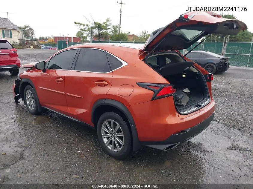 2021 Lexus Nx 300 VIN: JTJDARDZ8M2241176 Lot: 40459640