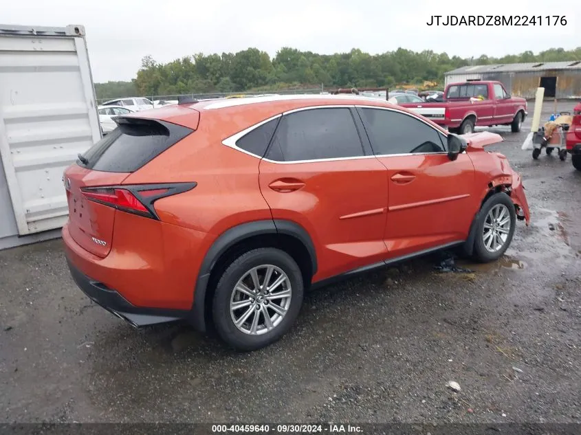 2021 Lexus Nx 300 VIN: JTJDARDZ8M2241176 Lot: 40459640