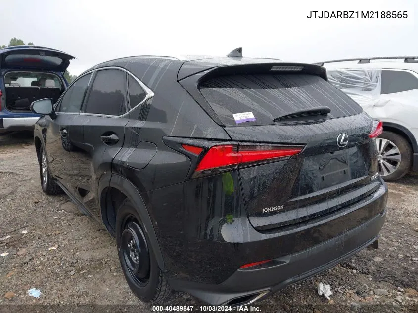 2021 Lexus Nx 300 VIN: JTJDARBZ1M2188565 Lot: 40489847