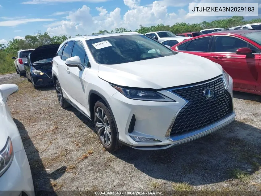 2022 Lexus Rx 350L VIN: JTJHZKEA3N2029183 Lot: 40483543