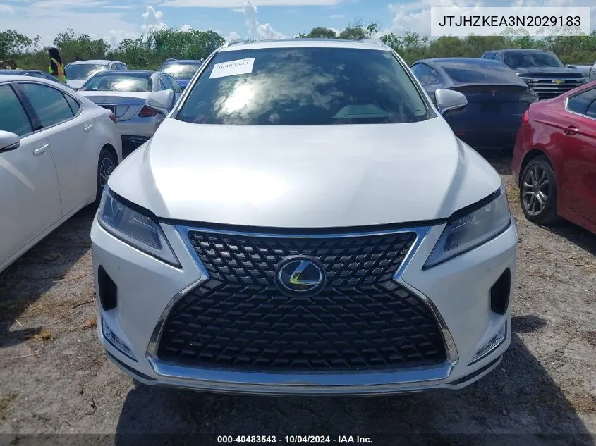 2022 Lexus Rx 350L VIN: JTJHZKEA3N2029183 Lot: 40483543