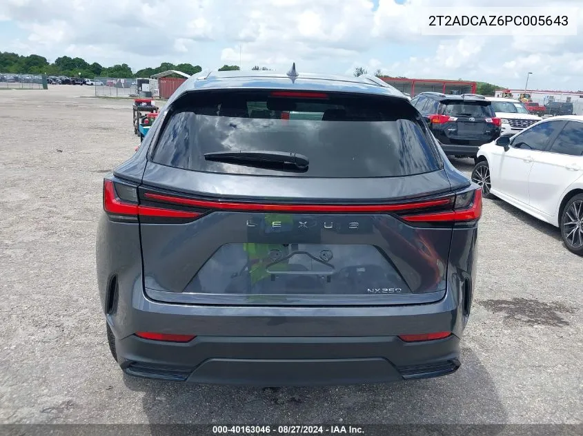 2023 Lexus Nx 250 VIN: 2T2ADCAZ6PC005643 Lot: 40163046