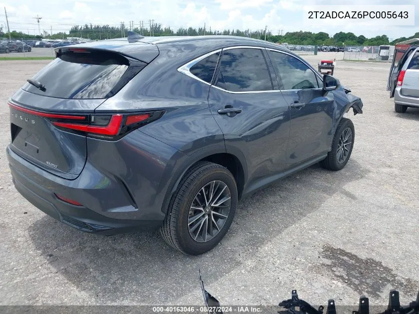 2023 Lexus Nx 250 VIN: 2T2ADCAZ6PC005643 Lot: 40163046