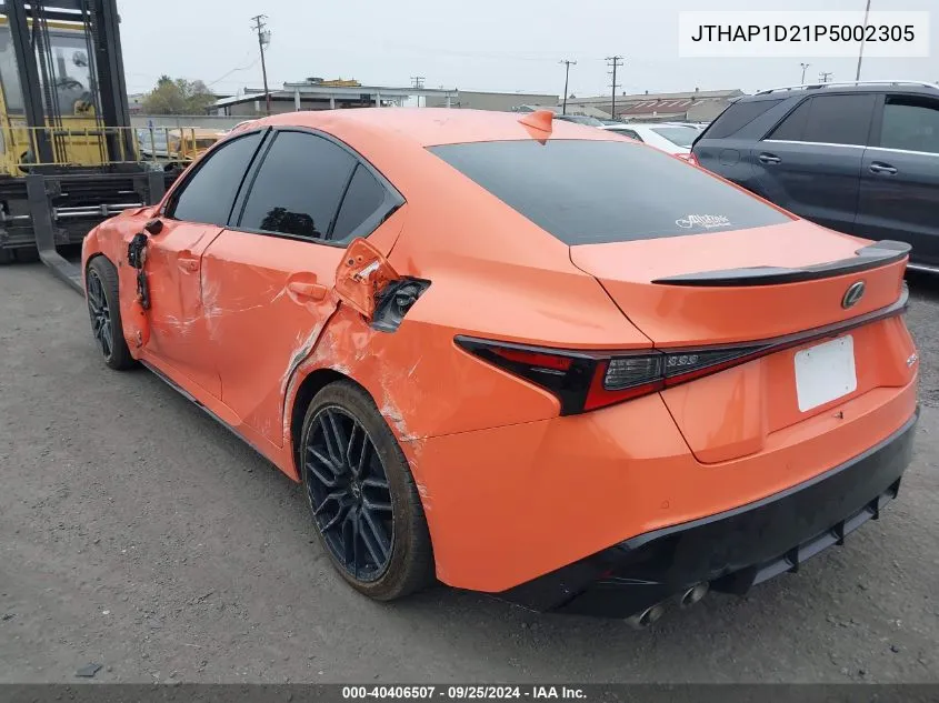 2023 Lexus Is 500 F Sport Performance Premium VIN: JTHAP1D21P5002305 Lot: 40406507