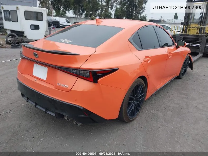 2023 Lexus Is 500 F Sport Performance Premium VIN: JTHAP1D21P5002305 Lot: 40406507