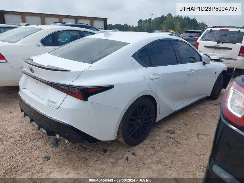 2023 Lexus Is 500 500 F Sport/500 F Sport P VIN: JTHAP1D23P5004797 Lot: 40458449