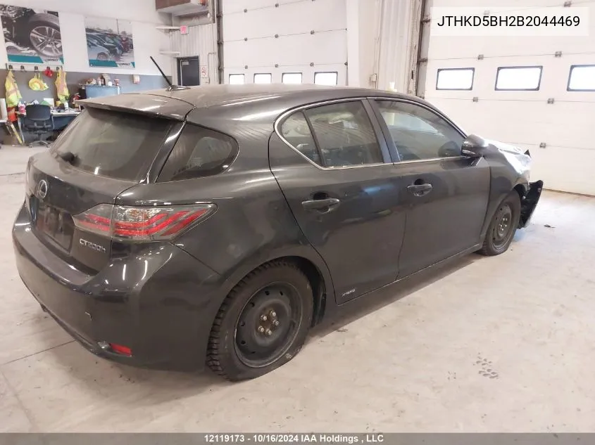 2011 Lexus Ct 200 VIN: JTHKD5BH2B2044469 Lot: 12119173