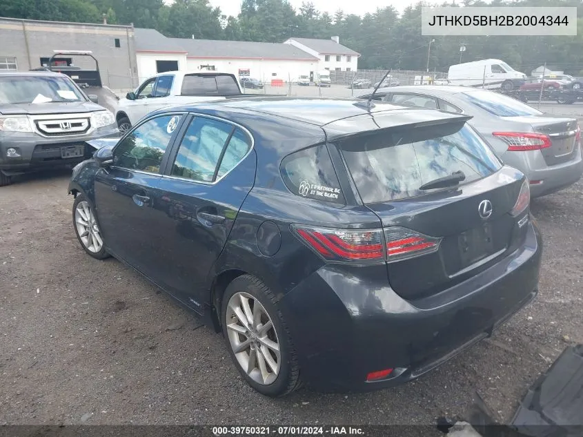 JTHKD5BH2B2004344 2011 Lexus Ct 200H Premium