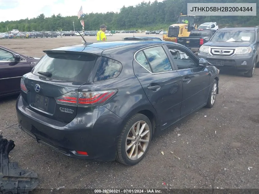 JTHKD5BH2B2004344 2011 Lexus Ct 200H Premium