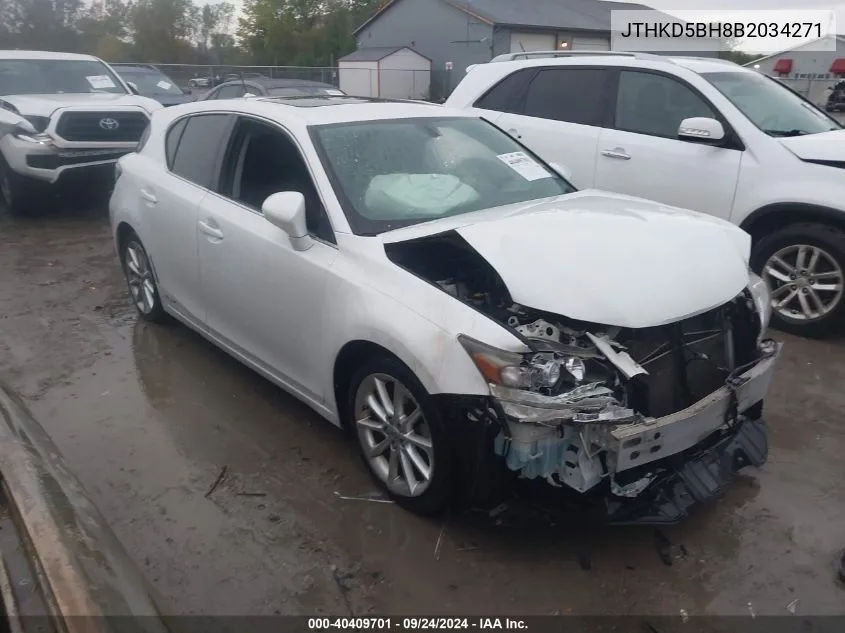 JTHKD5BH8B2034271 2011 Lexus Ct 200H 200