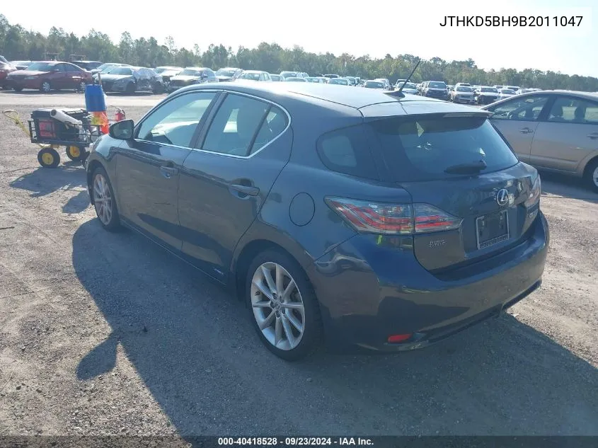 JTHKD5BH9B2011047 2011 Lexus Ct 200H Premium