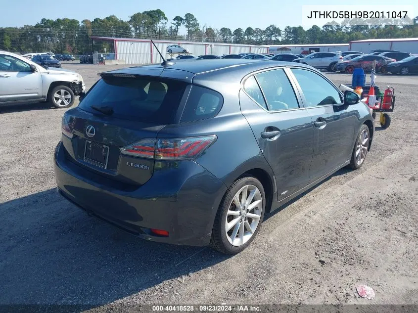 JTHKD5BH9B2011047 2011 Lexus Ct 200H Premium