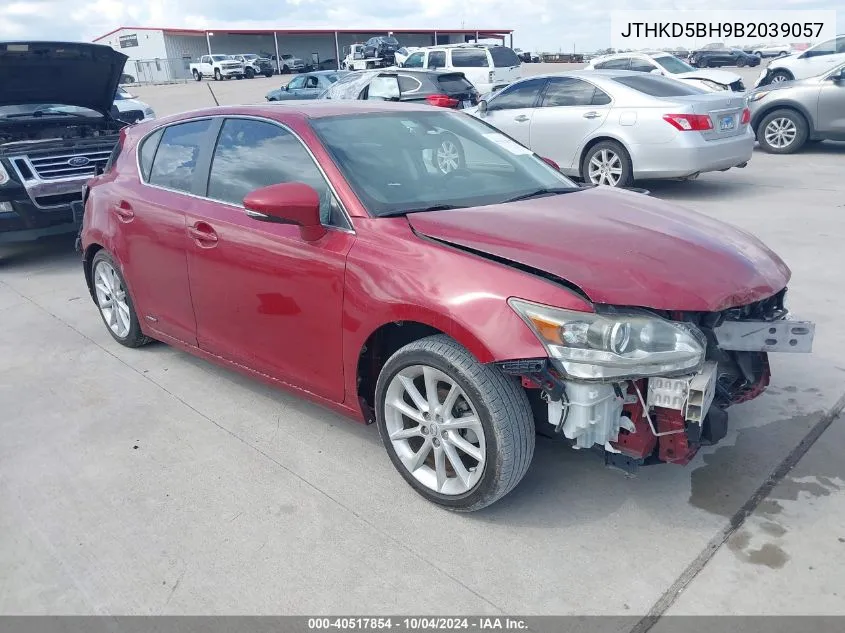 2011 Lexus Ct 200H Premium VIN: JTHKD5BH9B2039057 Lot: 40517854