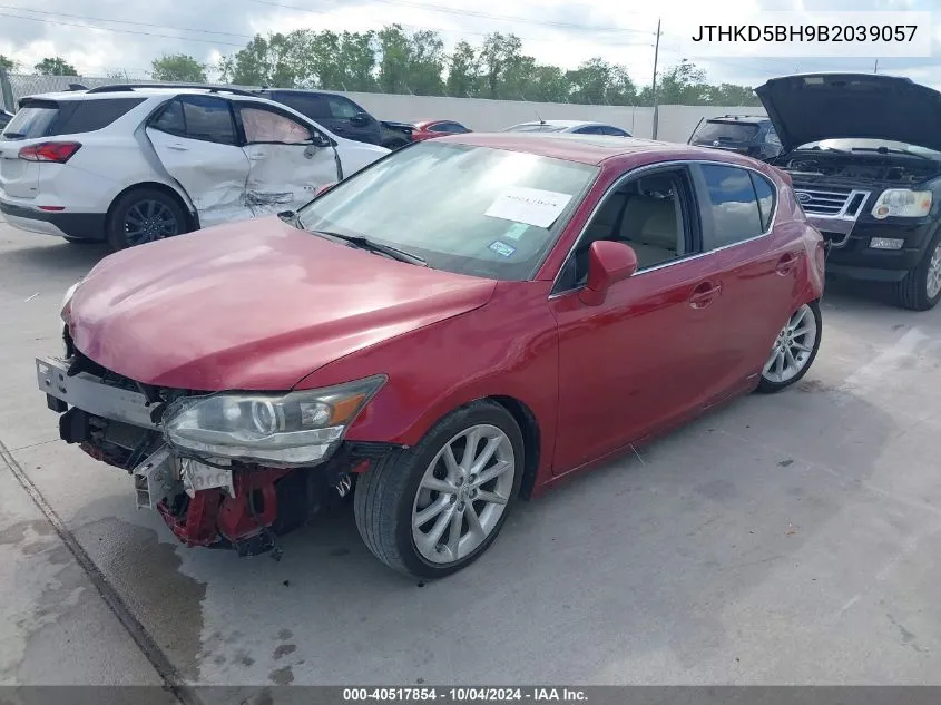 JTHKD5BH9B2039057 2011 Lexus Ct 200H Premium