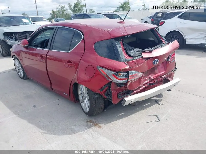 JTHKD5BH9B2039057 2011 Lexus Ct 200H Premium