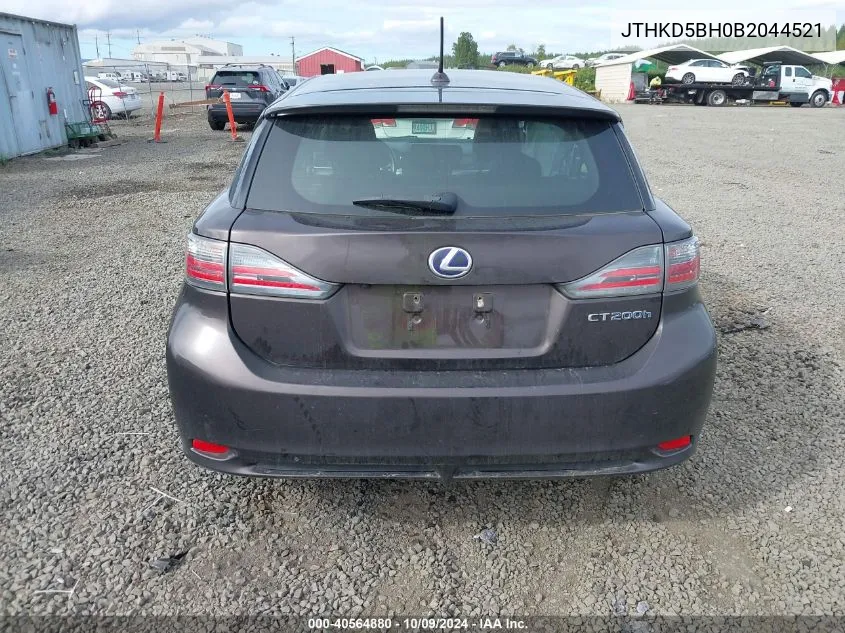 JTHKD5BH0B2044521 2011 Lexus Ct 200H Premium