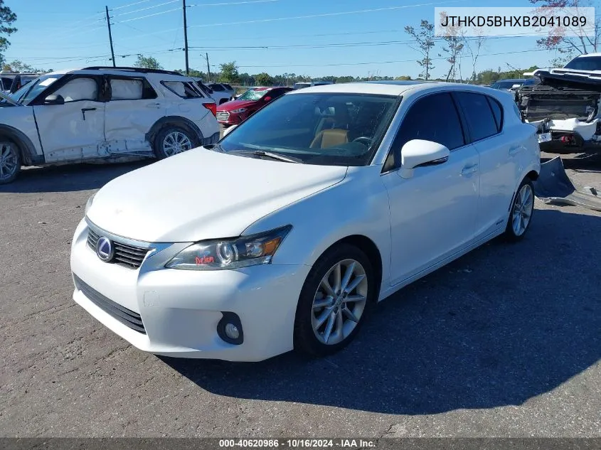 JTHKD5BHXB2041089 2011 Lexus Ct 200H Premium