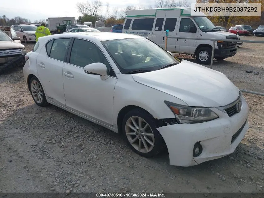 2011 Lexus Ct 200H Premium VIN: JTHKD5BH9B2037292 Lot: 40730516